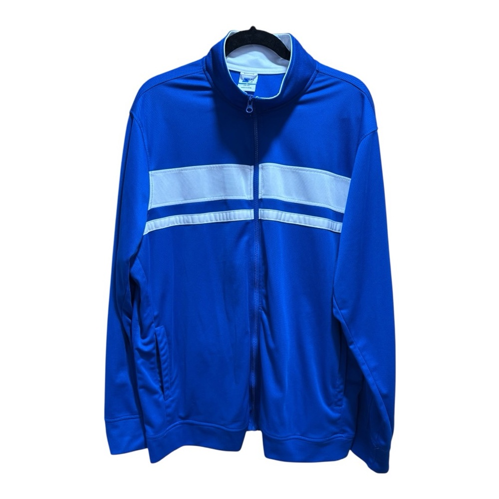 Vintage Starter Royal Blue Track Jacket Full Zip White Stripe XL